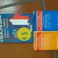 3 dizionari tascabili francese e spagnolo