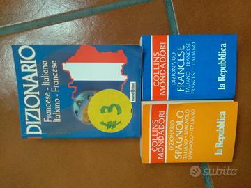 3 dizionari tascabili francese e spagnolo
