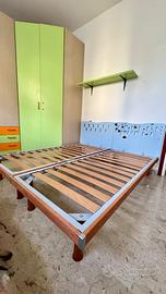 2 Letti singoli modulari con doghe e testiere – Un