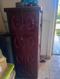 stufa legna termorossi 860 con forno maiolica