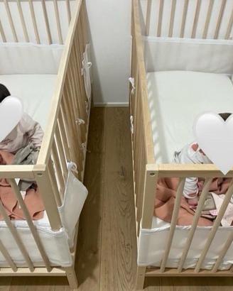 2 lettini Ikea completi di materasso