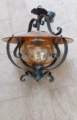 Lampadario Ferro Battuto