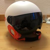 casco da sci bambino con visiera