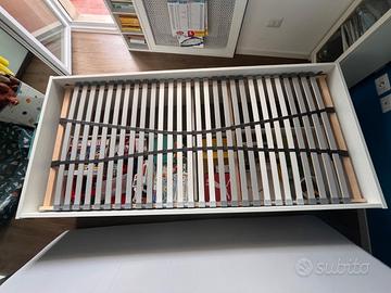 Letto singolo Ikea Brimnes con materasso