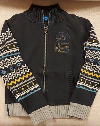 Maglione con cerniera 5-6 anni