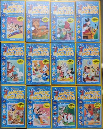 Disney's Magic English – Lotto di 12 VHS originali