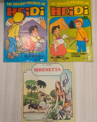 Fiabe vintage/rari Sirenetta,Heidi,Piccola Fiammif