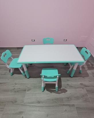 tavolo e sedie per bambini 