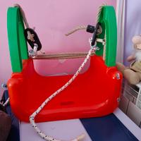 altalena,casa Barbie, cucina americana in legno