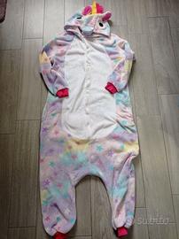 Pigiamone, costume tuta Unicorno tg M