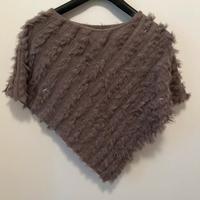 Poncho/mantella pelliccia