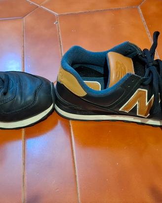 NEW BALANCE Sneaker uomo nera in pelle


