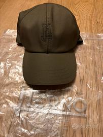 Cappellino herno in cotone verde regolabile