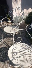 SEDIE IN FERRO DA GIARDINO