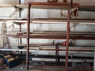 infisso  porta finestra in legno Masello 