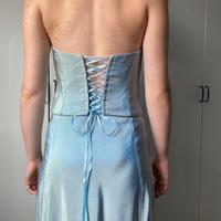 Abito azzurro cerimonia o sposa