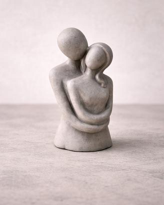 Statua Coppia Abbracciata in Cemento  Minimal