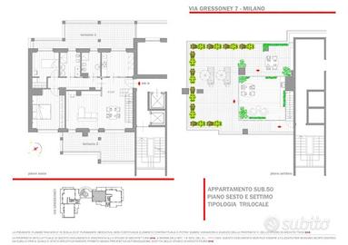 Appartamento di 171 m² con 4 locali a Milano