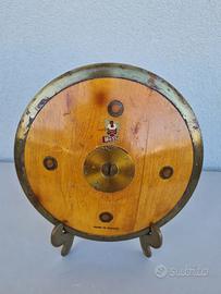 Disco vintage per” lancio “ in legno con bordo in
