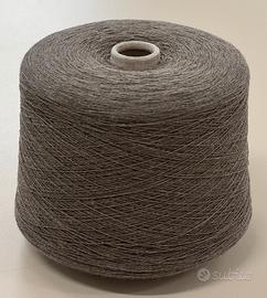 Filato 90%Lana 10%Cashmere  Nm 2/30 tortora
