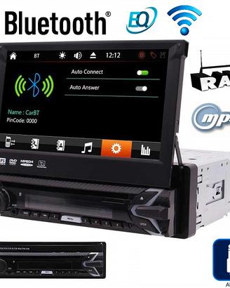 Autoradio 1din con navigatore gps bluetooth touch