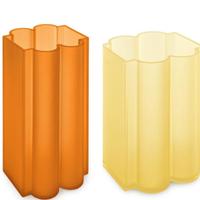 Kartell coppia vasi Okra 1585/03 e 1584/01