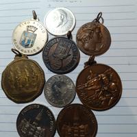 lotto 9 PZ medaglie e gettoni 