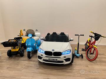 Auto-bici-vespa-trattore/escavatore-monopattino