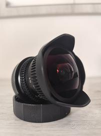 Grandangolo Fish Eye 7,5mm f2.8 manuale