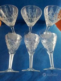 BICCHIERI "CRISTALLI LAVORATI "