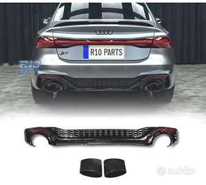 DIFFUSORE AUDI A7 19-23 LOOK RS7 NERO LUCIDO O---O