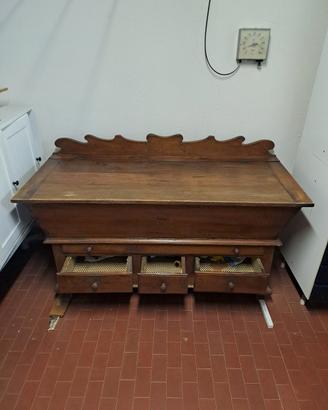 credenza antica noce massello noce '900 lombardia
