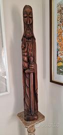 statua in legno pregiato massello 
