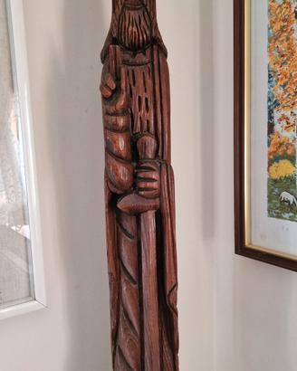 statua in legno pregiato massello 
