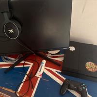 Ps4+ monitor con cuffie da gaming