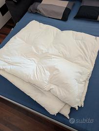 Piumone matrimoniale invernale 220x200 cm in piuma