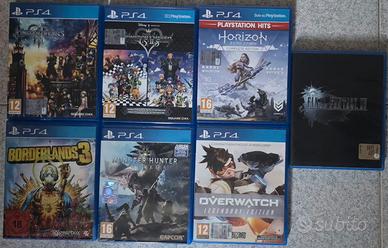 Lotto 7 Giochi PS4 – Kingdom Hearts, ecc..