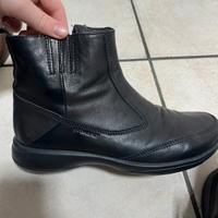 Scarpe Stonefly nero in pelle di vitello morbide 