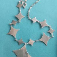 Collana geometrica in argento 925