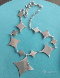 Collana geometrica in argento 925