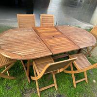 Set di tavolo da giardino FSC