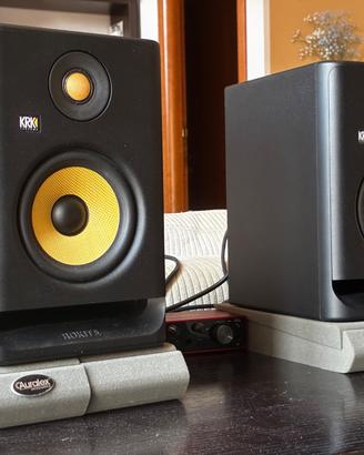 Monitor da Studio KRK Rokit 5 G4 + Cavi+Pannelli
