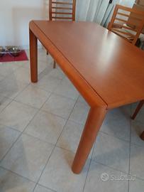 tavolo allungabile in ciliegio