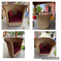 Poltrona Regina in Vimini