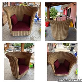 Poltrona Regina in Vimini