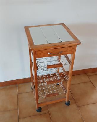 Carrello da appoggio per cucina 