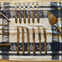 set posate da dessert silver plated