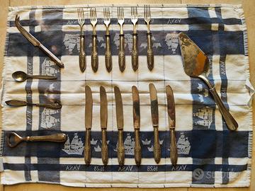 set posate da dessert silver plated