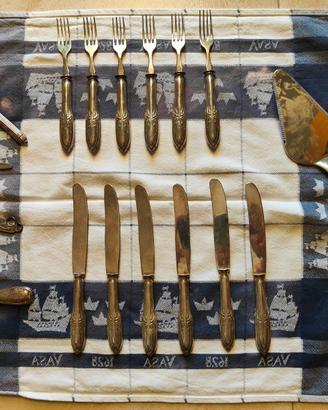 set posate da dessert silver plated