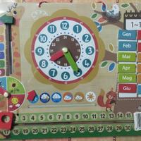 Calendario in legno per bambini-ulteriore ribasso